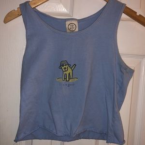 4 for $20 Cropped Life is Good tank top